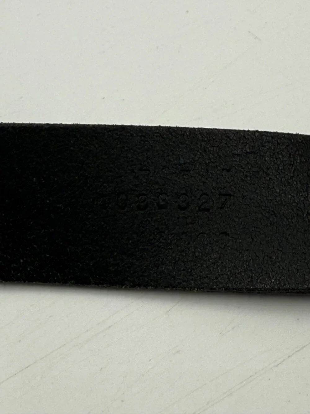 Velez Ribbed Textured Leather Belt Size 32 Black Dress Work 1.5